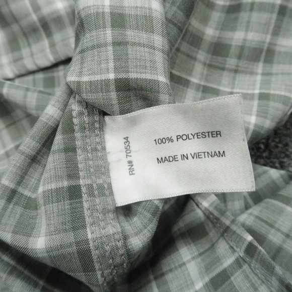 Orvis Shirt Men Medium Gray Plaid Active Fit Fishing Long Sleeve - Picture 5 of 10